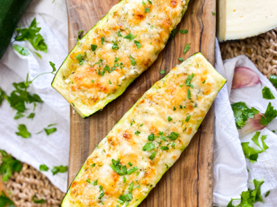 Zucchini with Cheese&nbsp;Stuffing
