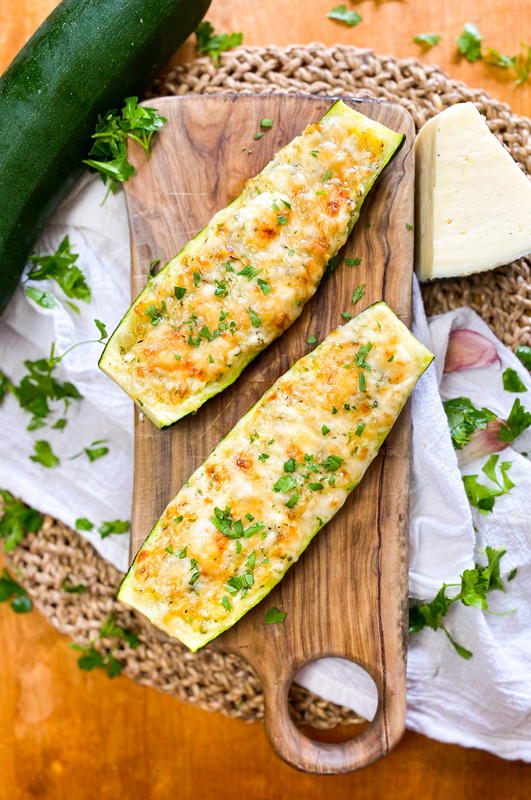 Zucchini with Cheese&nbsp;Stuffing